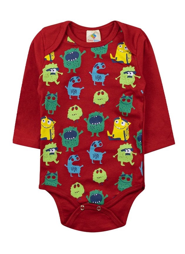 Kit Body Infantil Monstrinhos Vermelho 201203 - Ease