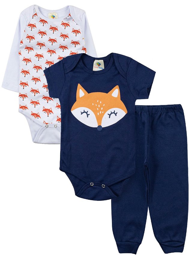 Kit Body Infantil Raposa Marinho 201204 - Ease